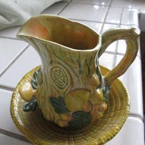 Pitcher and Bowl, 1970's, Mushroom Woodland